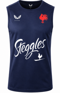 Sydney Roosters NRL Mens Navy Training Singlet