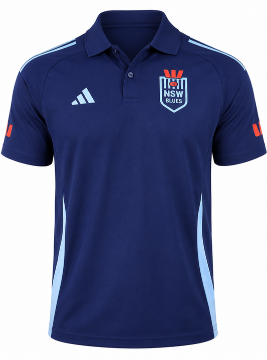 NSW Blues State of Origin Mens Team Polo Shirt