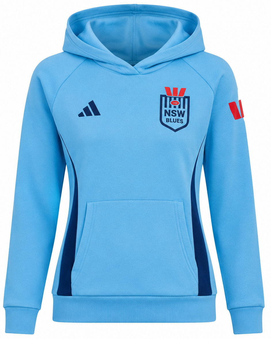 NSW Blues 2026 State of Origin Ladies Light Blue Training Hoodie