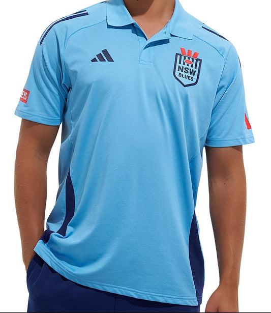 NSW Blues 2026 State of Origin Ladies Light Blue Polo Shirt