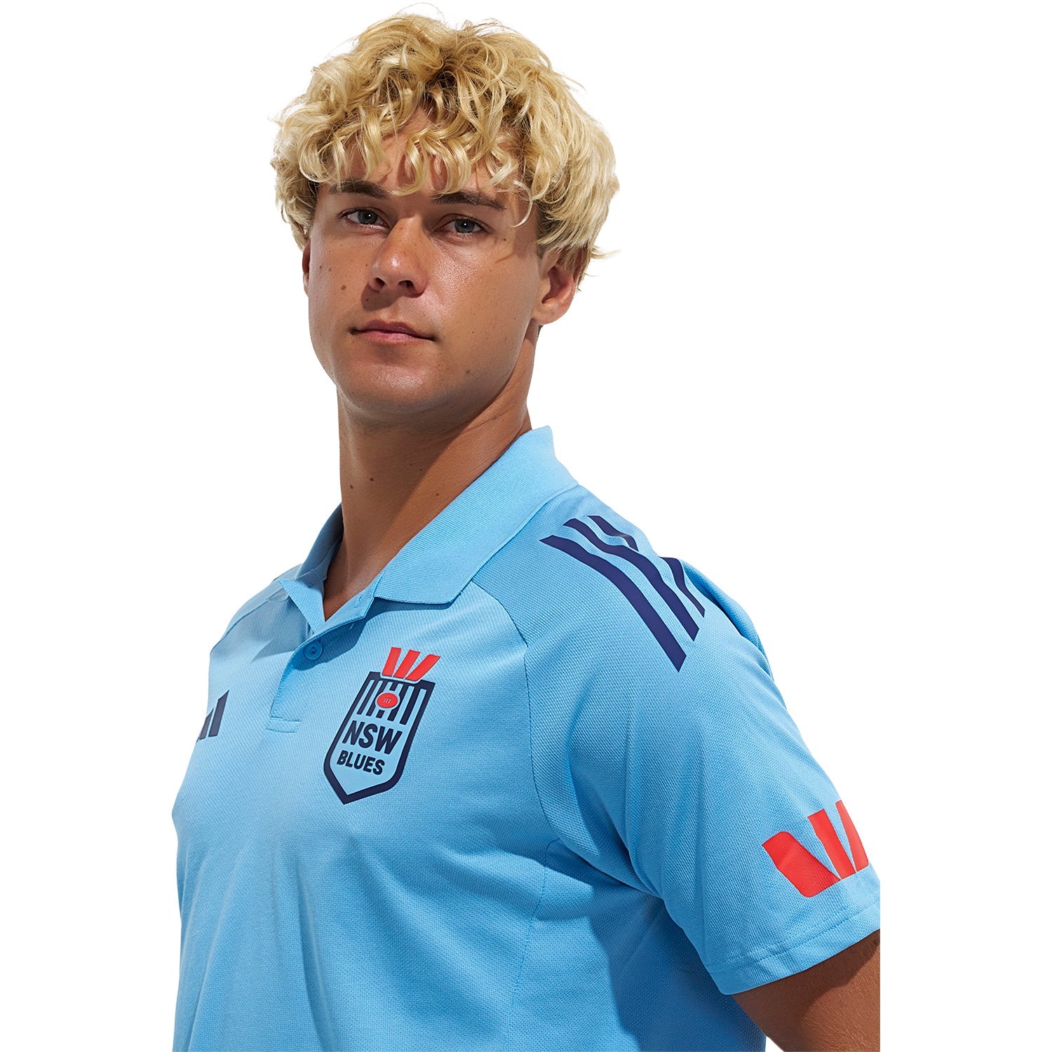 NSW Blues 2026 State of Origin Mens Light Blue Polo Shirt
