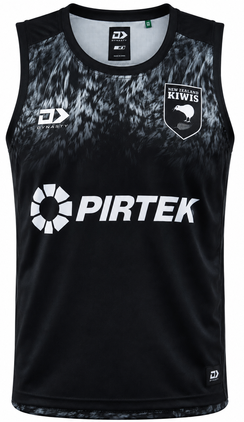 New Zealand Kiwis 2026 NRL Mens Silver Training Singlet
