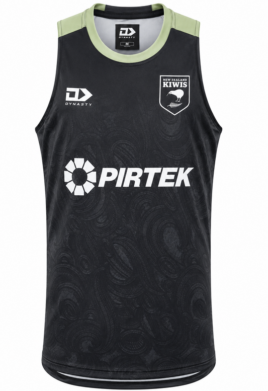 New Zealand Kiwis 2026 RLWC Mens Ivory Training Singlet