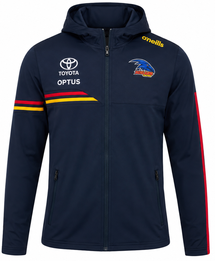 Adelaide Crows AFL Mens Lightweight Zip Team Hoody