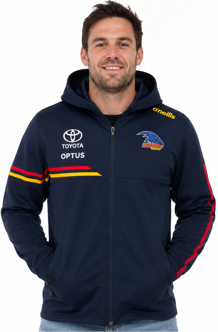 Adelaide Crows AFL Mens Lightweight Zip Team Hoody