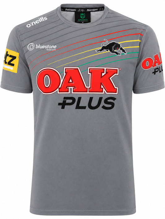 Penrith Panthers NRL Mens Grey Training Shirt