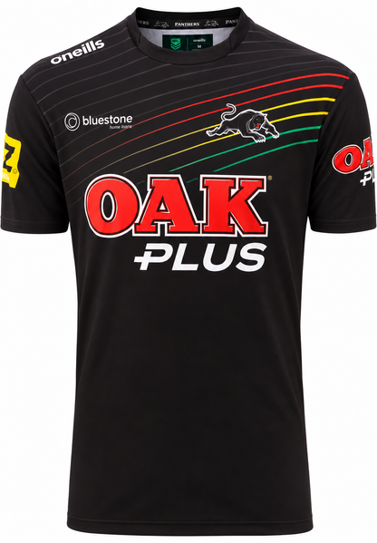 Penrith Panthers NRL Mens Black Training Shirt