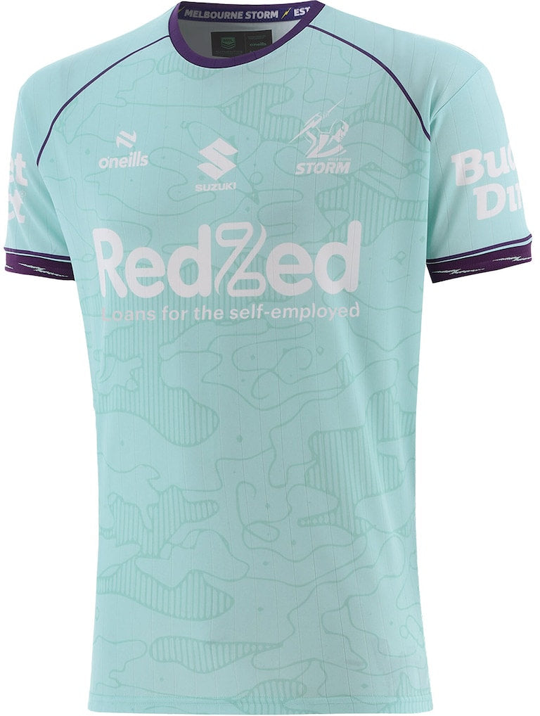 Melbourne Storm 2026 NRL Mens Teal Training Shirt