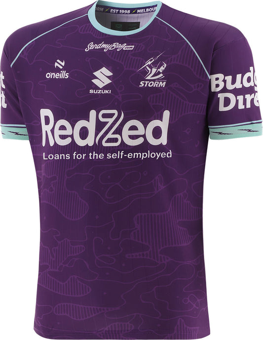 Melbourne Storm 2026 NRL Mens Purple Training Shirt