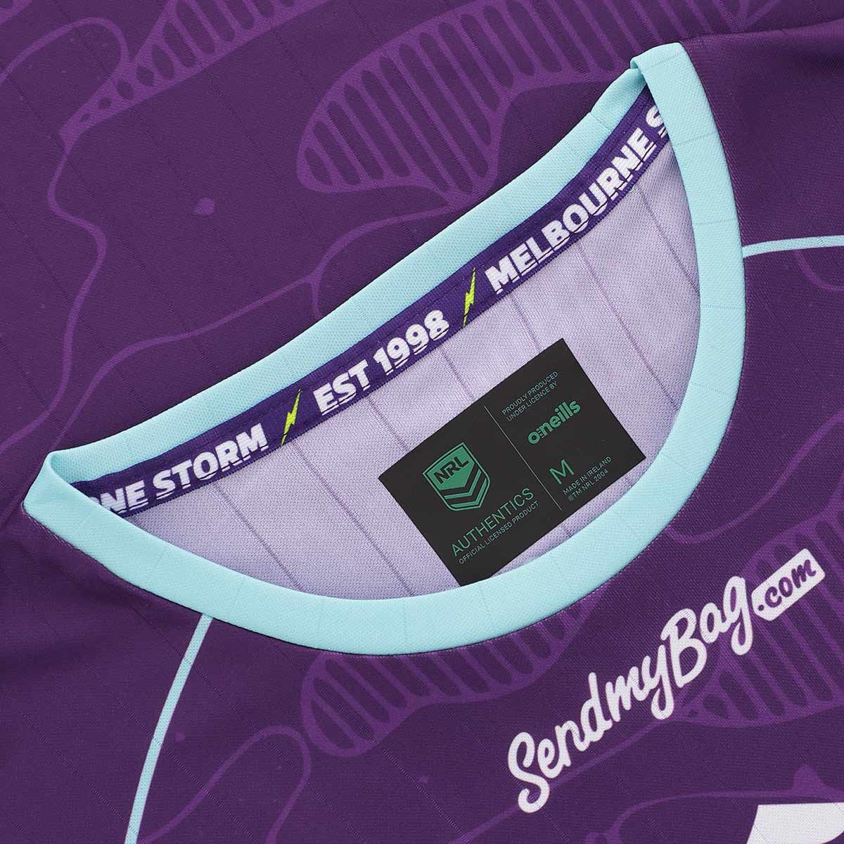 Melbourne Storm 2026 NRL Mens Purple Training Shirt