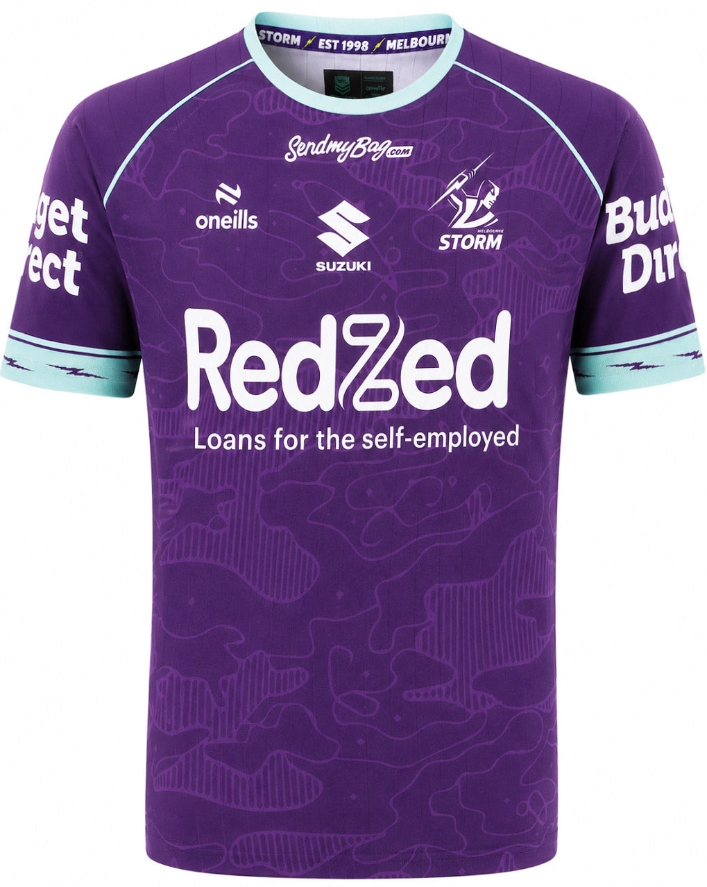 Melbourne Storm 2026 NRL Mens Purple Training Shirt