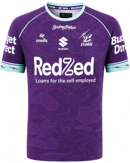 Melbourne Storm 2026 NRL Mens Purple Training Shirt