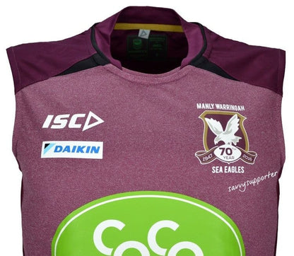 Manly Sea Eagles NRL Maroon Training Singlet