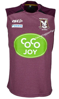 Manly Sea Eagles NRL Maroon Training Singlet