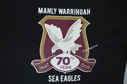 Manly Sea Eagles Black Training Shirt