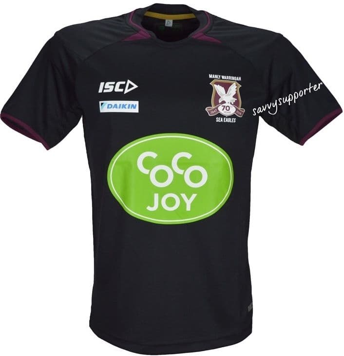 Manly Sea Eagles Black Training Shirt