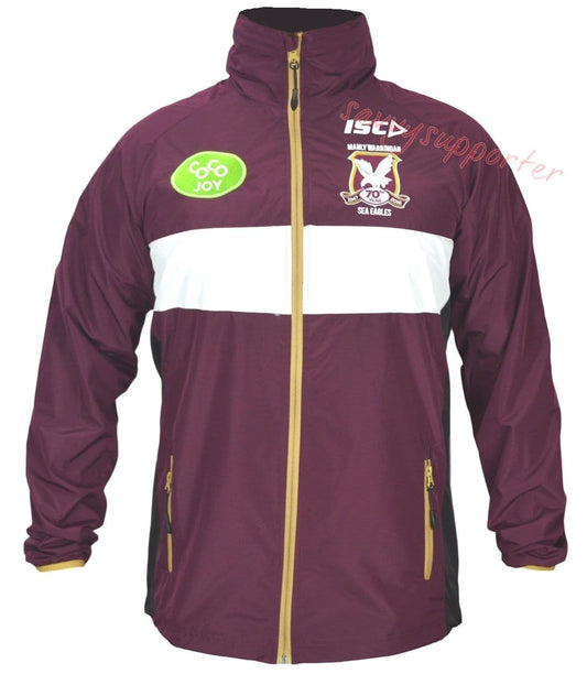 Manly Sea Eagles NRL Wet Weather Rain Jacket Size M
