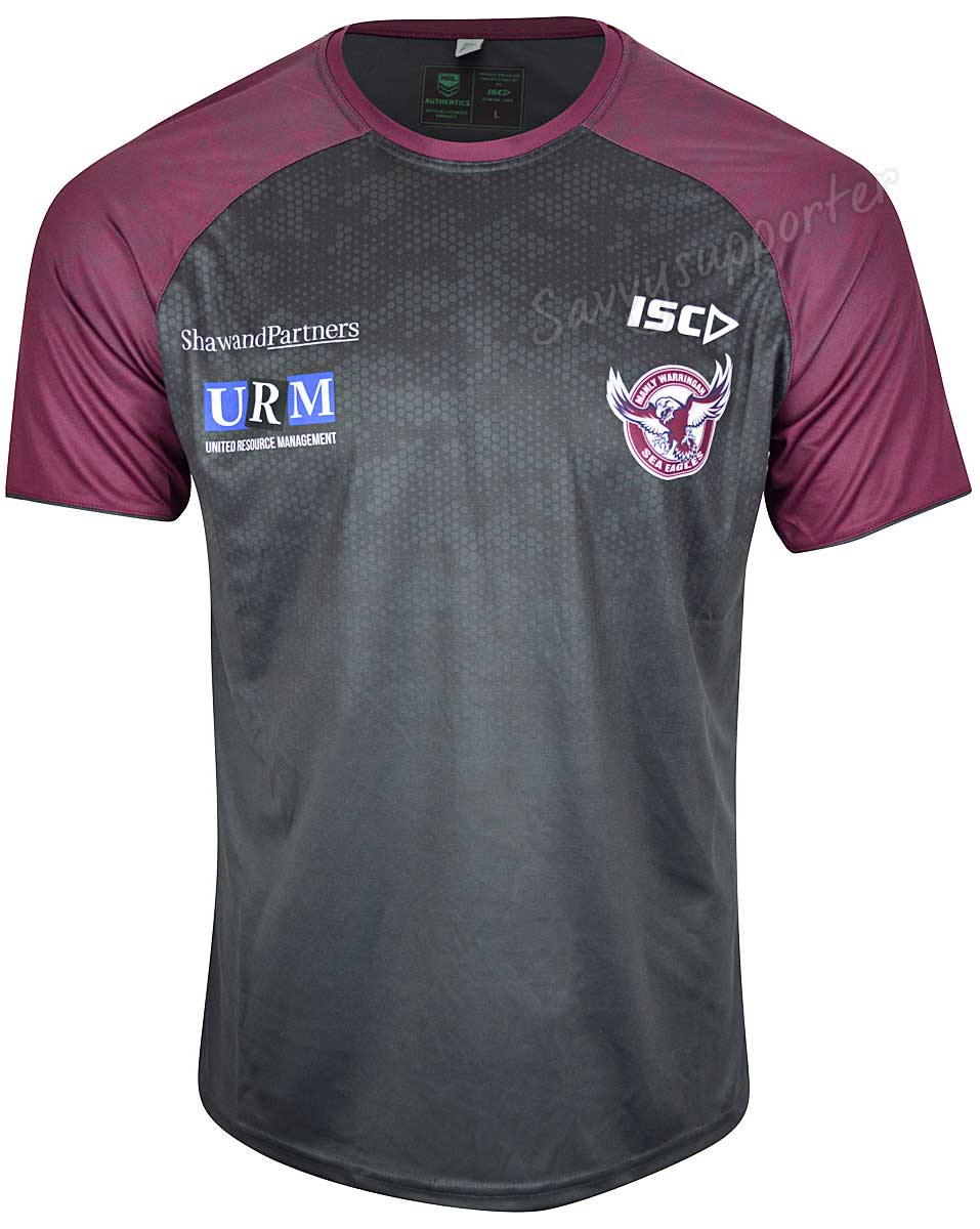 Manly Sea Eagles NRL Mens Carbon Training Shirt