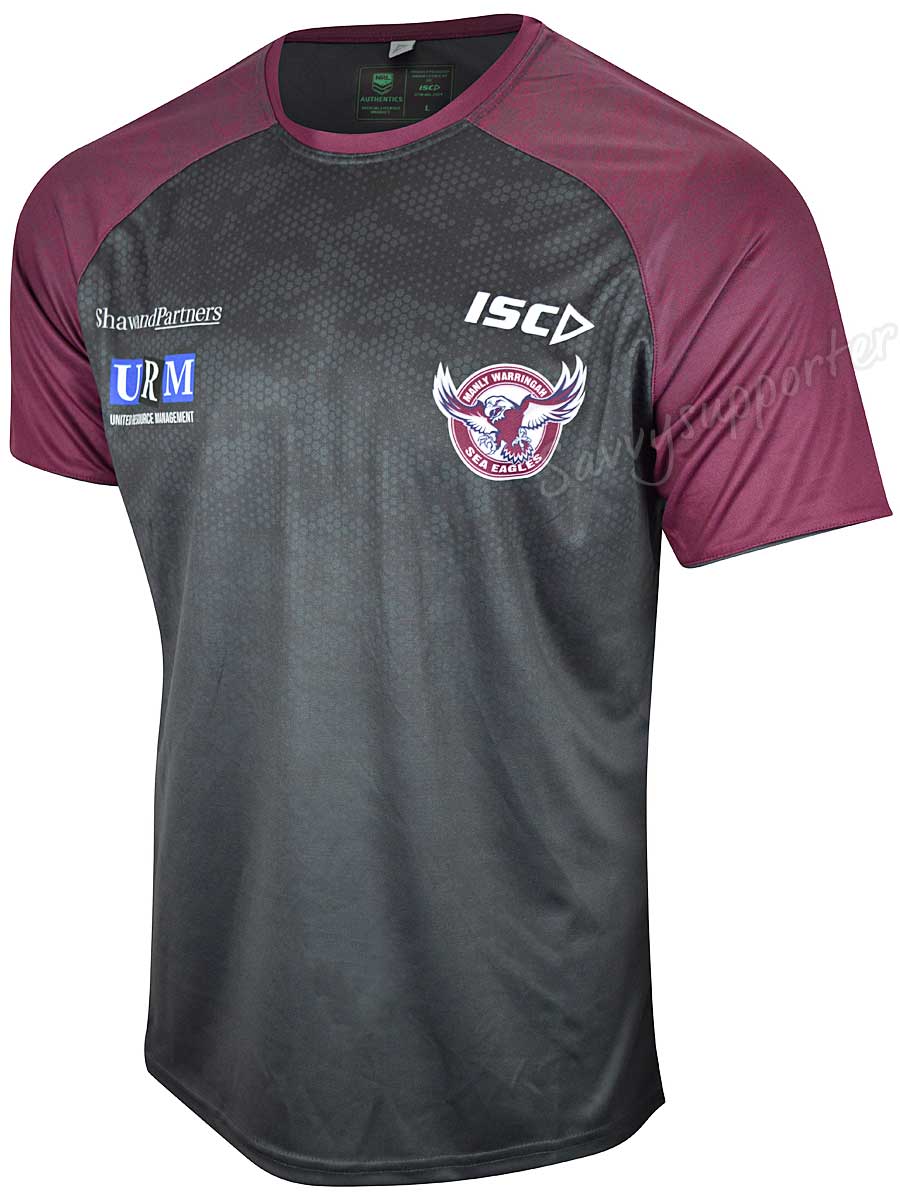 Manly Sea Eagles NRL Mens Carbon Training Shirt