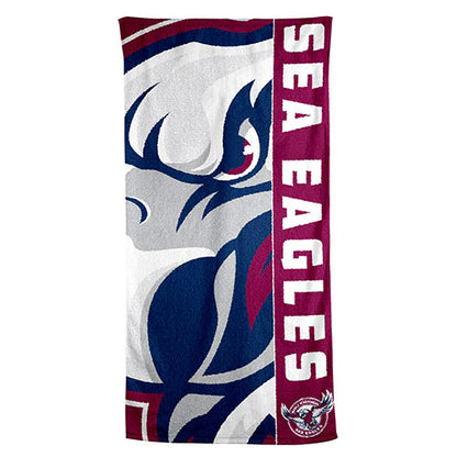 Manly Sea Eagles NRL Large Beach Towel