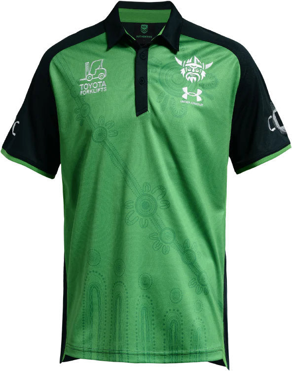 Canberra Raiders 2026 NRL Mens Indigenous Polo Shirt