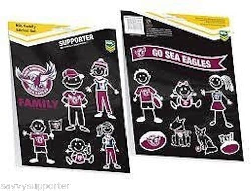 Manly Sea Eagles My Family Sticker Sheet