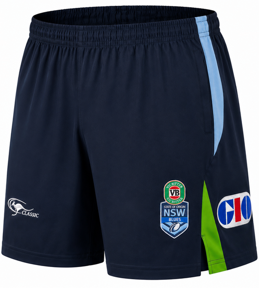 NSW Blues  State of Origin Mens VB Training Shorts