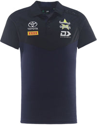 North Queensland Cowboys 2026 NRL Mens Black Media Polo Shirt *PRESALE Due 20th DEC*