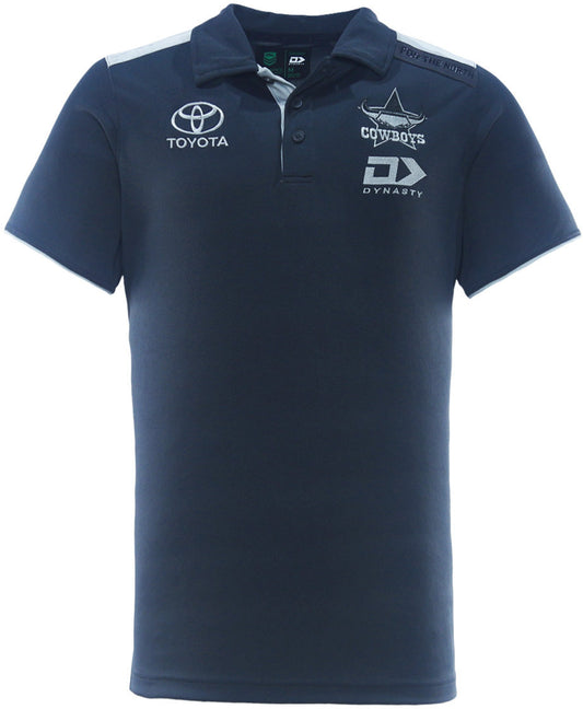 North Queensland Cowboys 2026 NRL Mens Charcoal Media Polo Shirt *PRESALE Due 20th DEC*