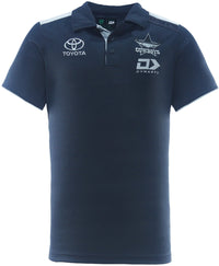 North Queensland Cowboys 2026 NRL Mens Charcoal Media Polo Shirt *PRESALE Due 20th DEC*