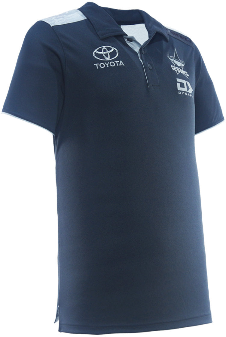 North Queensland Cowboys 2026 NRL Mens Charcoal Media Polo Shirt *PRESALE Due 20th DEC*