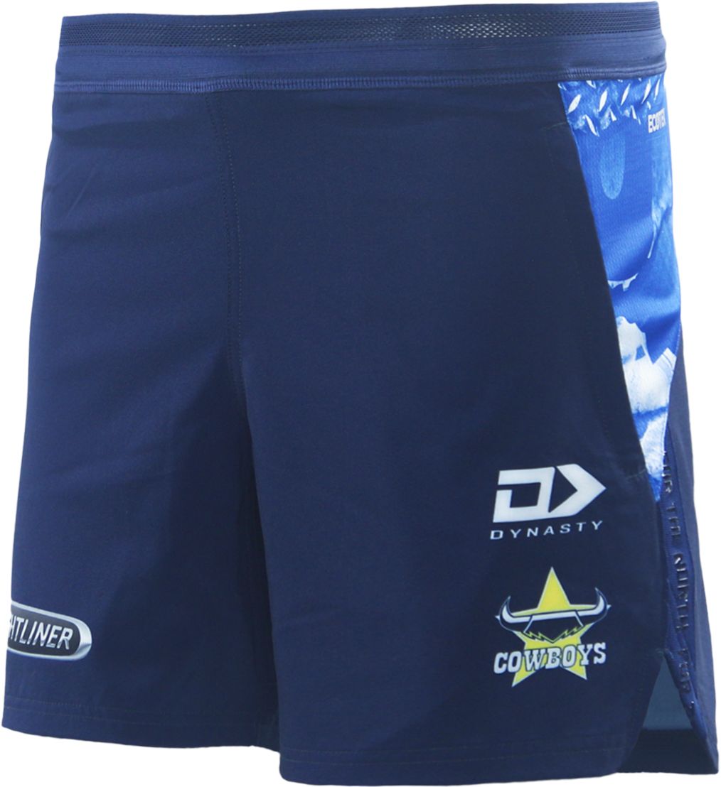 North Queensland Cowboys 2026 NRL Mens Navy Gym Training Shorts *PRESALE Due 20th DEC*