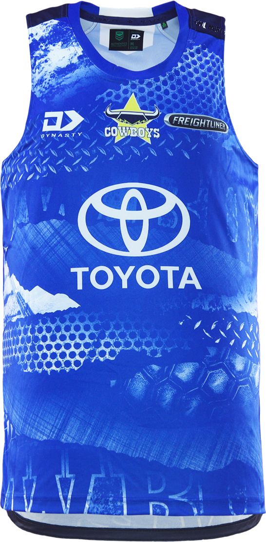 North Queensland Cowboys 2026 NRL Mens Blue Training Singlet *PRESALE Due 20th DEC*