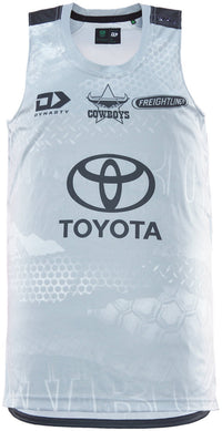 North Queensland Cowboys 2026 NRL Mens Grey Training Singlet *PRESALE Due 20th DEC*