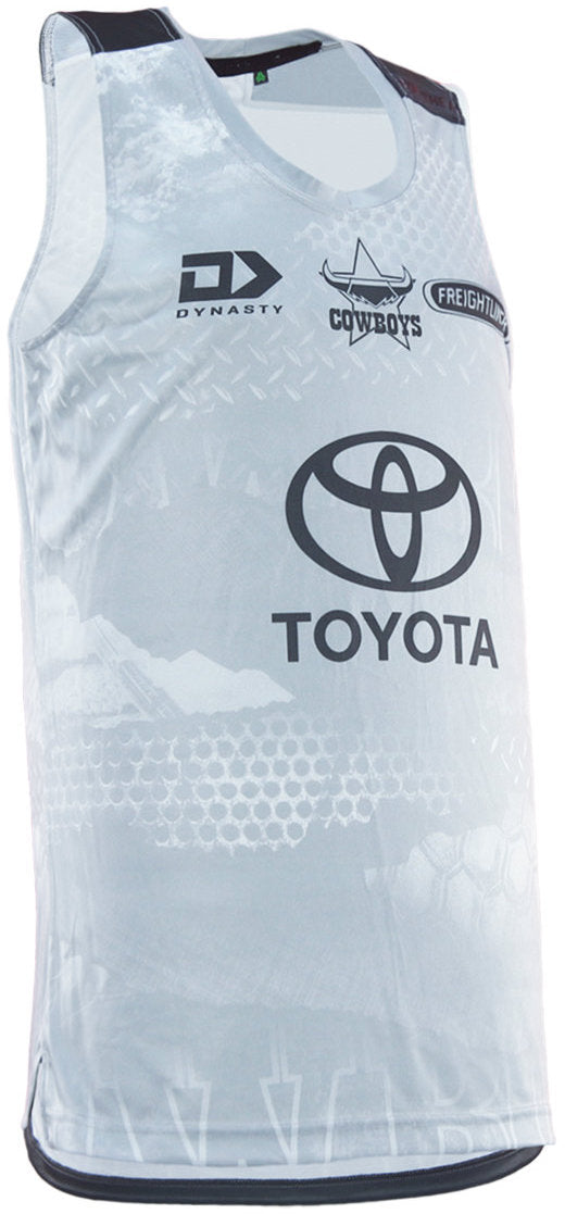 North Queensland Cowboys 2026 NRL Mens Grey Training Singlet *PRESALE Due 20th DEC*