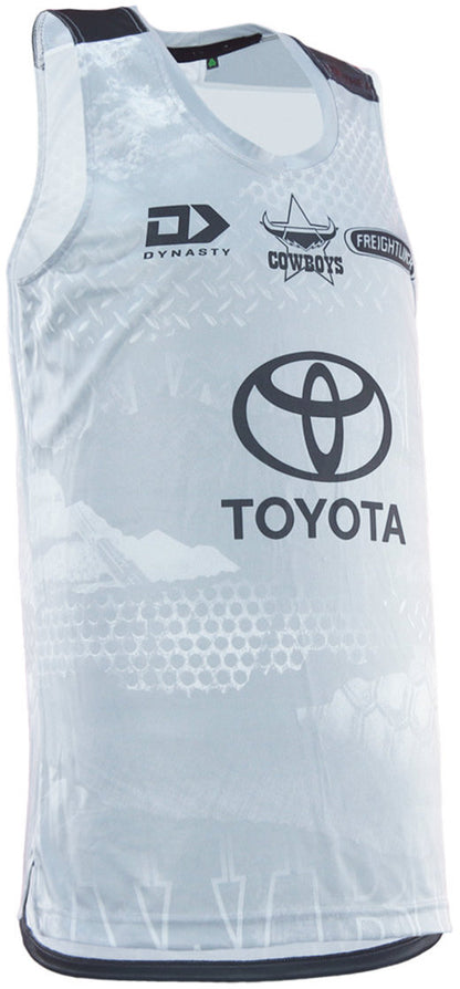 North Queensland Cowboys 2026 NRL Mens Grey Training Singlet *PRESALE Due 20th DEC*