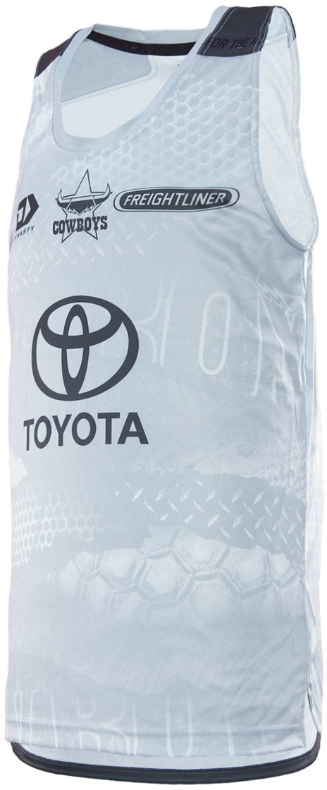 North Queensland Cowboys 2026 NRL Mens Grey Training Singlet *PRESALE Due 20th DEC*
