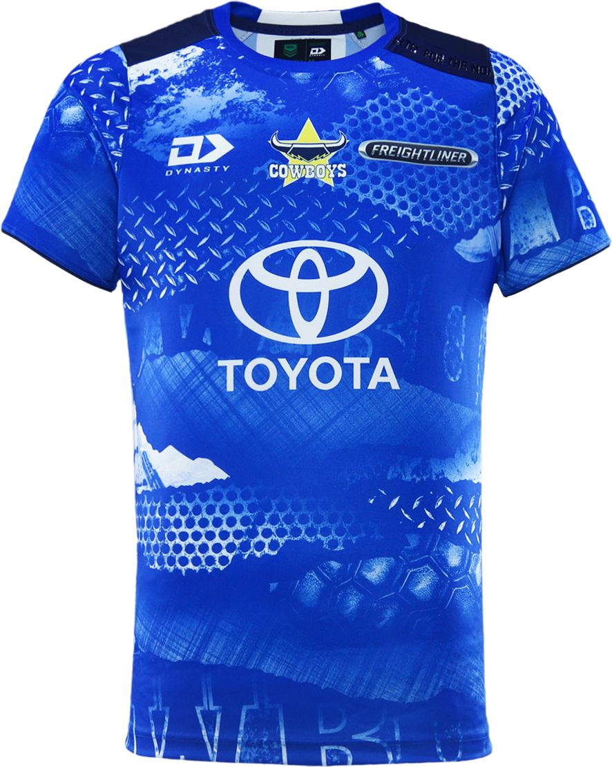North Queensland Cowboys 2026 NRL Mens Blue Training Shirt *PRESALE Due 20th DEC*