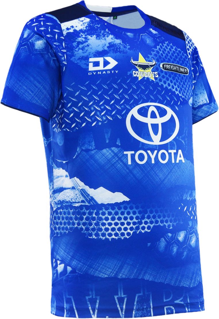 North Queensland Cowboys 2026 NRL Mens Blue Training Shirt *PRESALE Due 20th DEC*