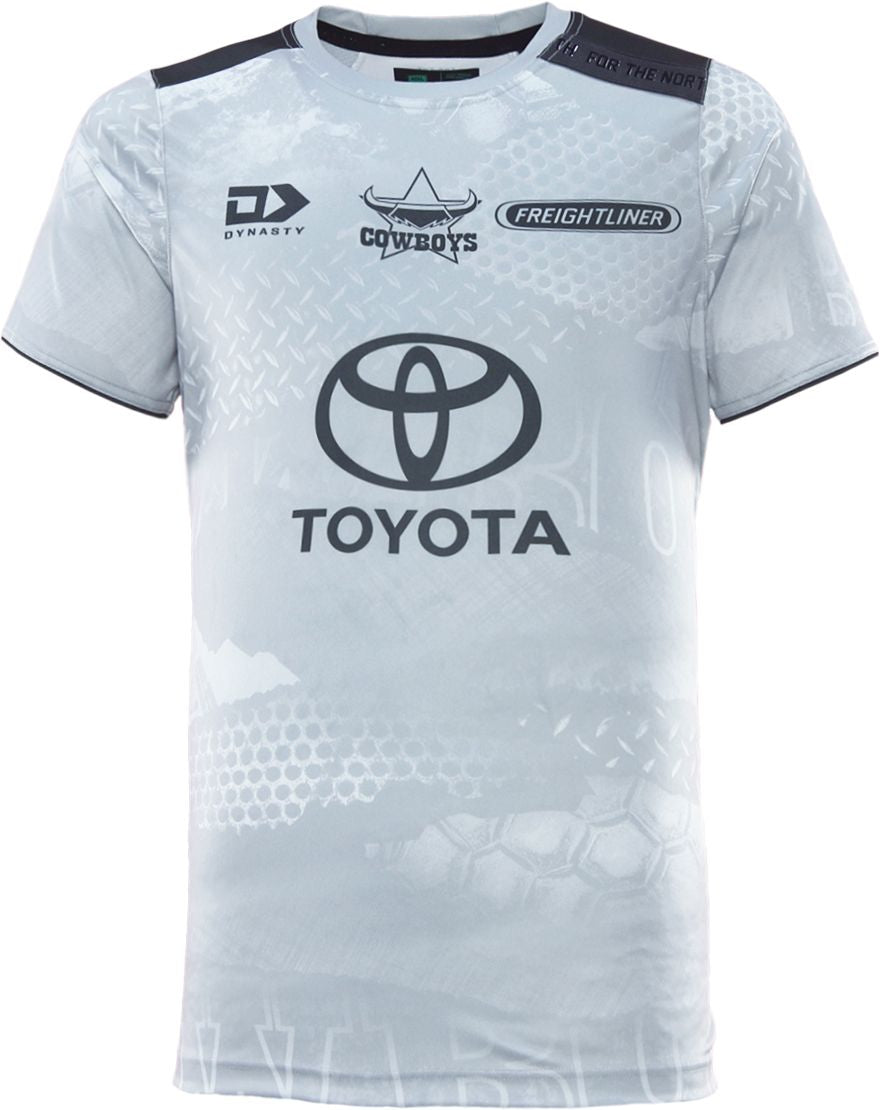 North Queensland Cowboys 2026 NRL Mens Grey Training Shirt *PRESALE Due 20th DEC*