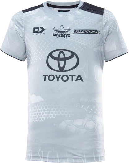 North Queensland Cowboys 2026 NRL Mens Grey Training Shirt *PRESALE Due 20th DEC*