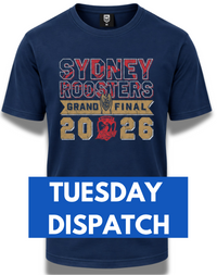 Sydney Roosters 2026 NRL Adults Grand Final Tee - Tuesday Dispatch