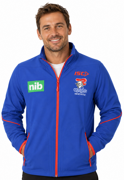 Newcastle Knights Mens Soft Shell Jacket