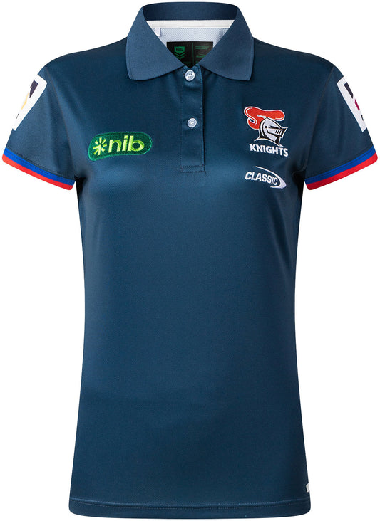 Newcastle Knights 2026 NRL Ladies Media Polo Shirt *PRESALE*