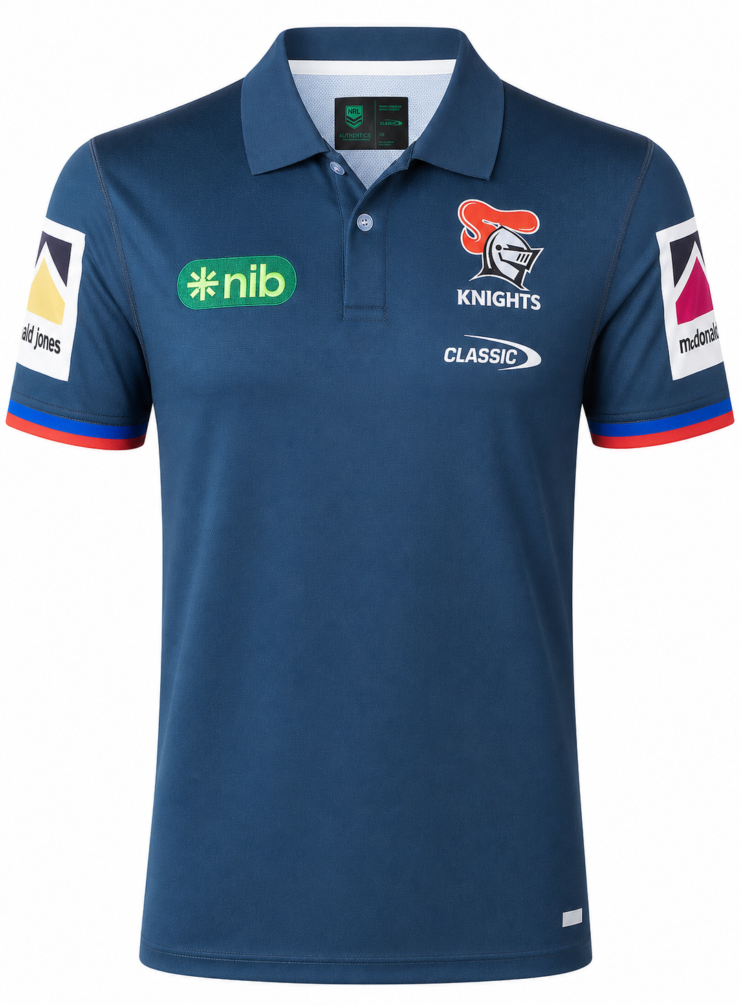 Newcastle Knights 2026 NRL Mens Media Polo Shirt