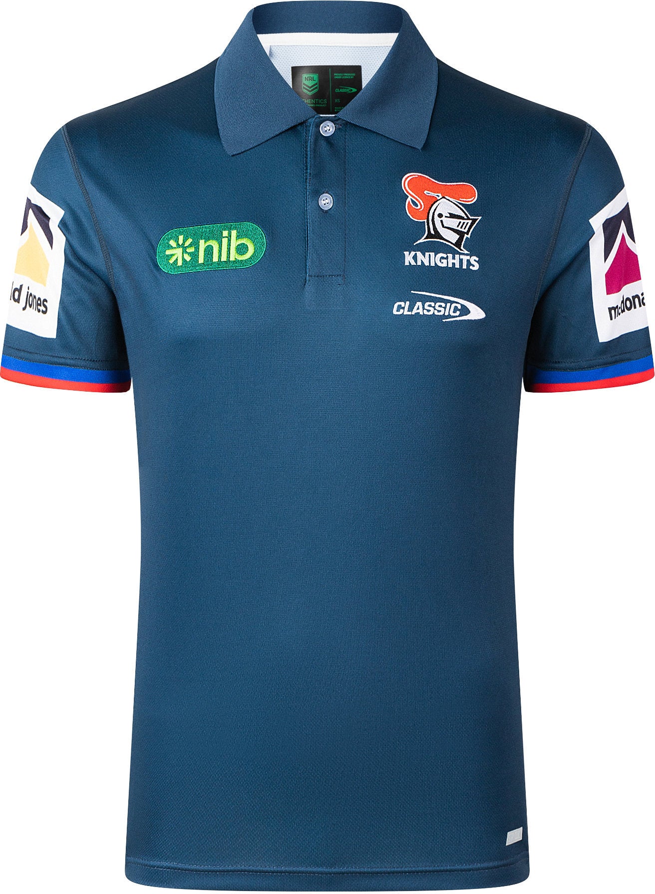 Newcastle Knights 2026 NRL Mens Media Polo Shirt
