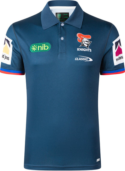 Newcastle Knights 2026 NRL Mens Media Polo Shirt