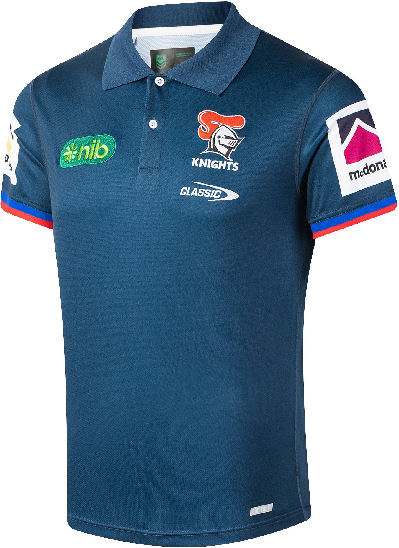 Newcastle Knights 2026 NRL Mens Media Polo Shirt