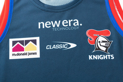 Newcastle Knights 2026 NRL Mens Navy Training Singlet