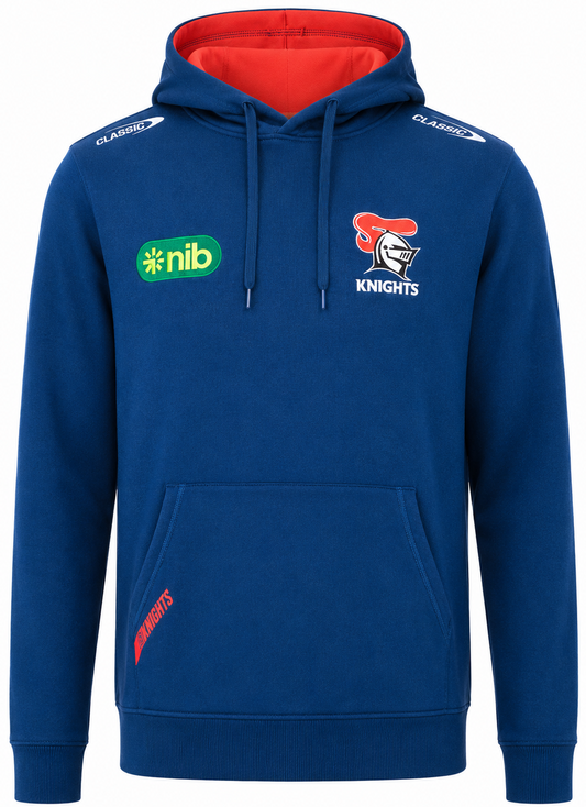 Newcastle Knights NRL Mens Blue Player Hoodie